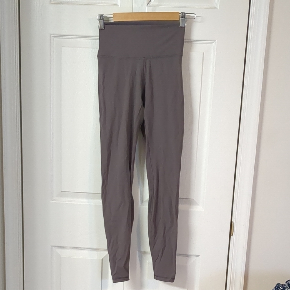CRZ Yoga Brushed Naked Feeling Leggings 28 inch Small Tornado Gray